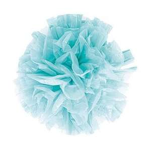  Package of 25 Just Fluff Colored Plastic Poms   Light Blue 