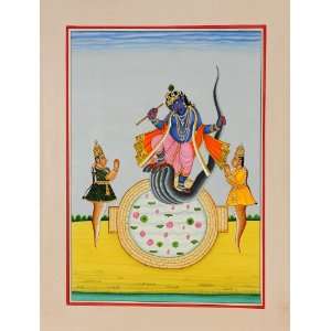  Shri Krishna Vanquishes Kaliya   Water Color Painting on 