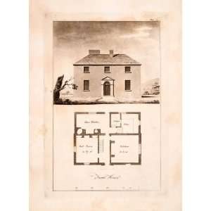  1823 Aquatint Engraving John Plaw Farm House Thornton 