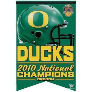 NCAA Oregon Ducks 2010 BCS National Champions Green 17 x 26 Premium 