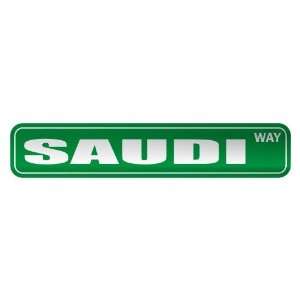   SAUDI WAY  STREET SIGN COUNTRY SAUDI ARABIA