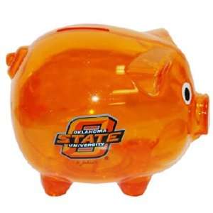 Oklahoma State University Bank Pig Plastic Orange   Case Pack 42 SKU 