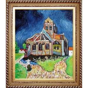 Church at Auvers, Van Gogh Reproduction Oil Painting, with 