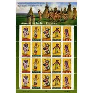  American Indian Dancers 20 x 32 Cent U.S. Postage Stamp 