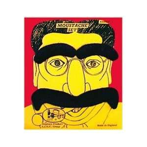  Just For Fun Groucho Moustache And Eyebrows Set   Black 