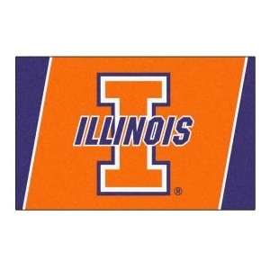   Fanmats University of Illinois 4 x 6 orange Area Rug