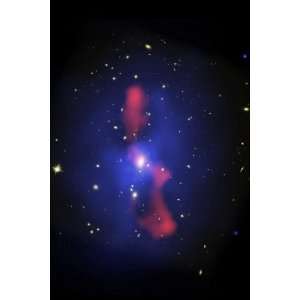  This is a New Composite Image of Galaxy Cluster MS0735.6 