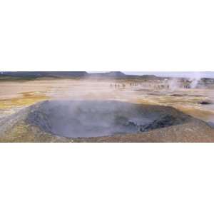 Mud Pot on a Landscape, Lake Myvatn, Iceland Travel Photographic 