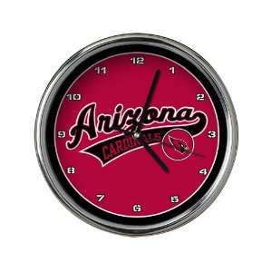 Arizona Cardinals Chrome Clock