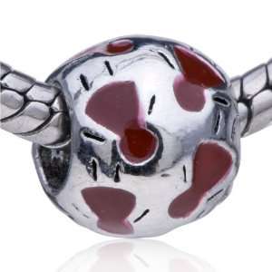 Pandora Style Charm Red Msn Icon European Beads Fits Pandora Bracelet