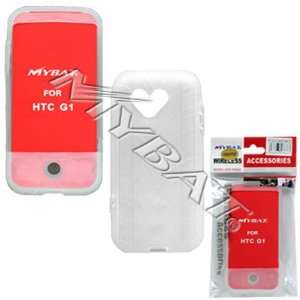  WHITE SILICONE TIRE TREAD slip on cover case for HTC G1 