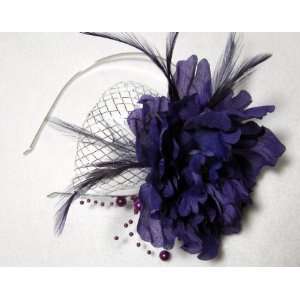  NEW Purple Peony Flower Headband, Limited. Beauty
