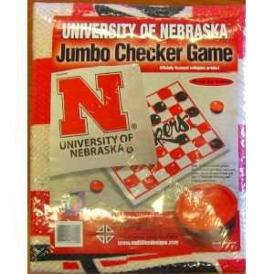  Jumbo Checker Rug   University Of Nebraska Toys & Games