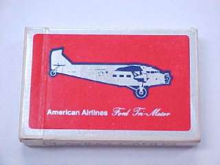 Vintage AMERICAN AIRLINES Deck of Playing Cards FORD TRI MOTOR  