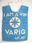 vtg 60s 70s varig airlines brazil baby bib vip in