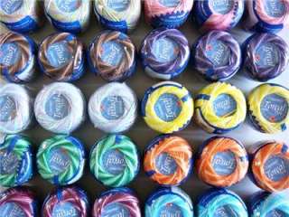 LOT 10 VARIEGATED #5 PERLE/PEARL COTTON THREADS CROCHET  