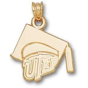  University of Texas El Paso UTEP Grad Cap Pendant (14kt 