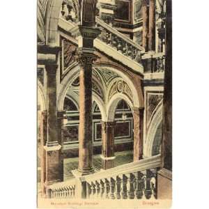 1906 Vintage Postcard Municipal Building Staircase Glasgow Scotland