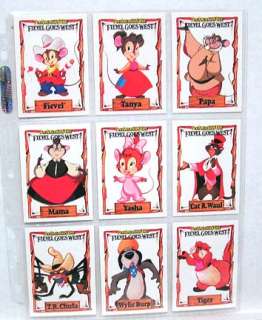 1991 AN AMERICAN TAIL FIEVEL GOES WEST Card Set  