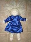 NEW AMISH CLOTH DOLL HANDMADE GORGEOUS SATIN BLUE DRESS