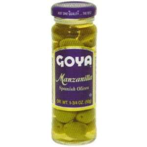 Goya Manzanilla Spanish Olives 6.75 oz  Grocery & Gourmet 