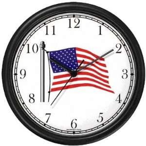 of USA (US Flag)   American Theme Wall Clock by WatchBuddy Timepieces 