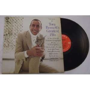  Tony Bennett Greatest Hits Hand Signed Authentic Autographed Record 