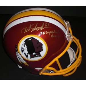  Art Monk Autographed Helmet   with 3X SUPER BOWL CHAMPS 