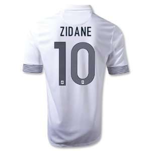 com New Soccer Jersey Euro 2012 Zidane# 10 France Away White Football 