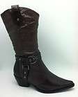 Pierre Dumas Womens NEW Cowboy Brown Faux Leather Western Cowgirl 