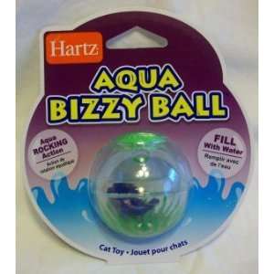 Hartz Cat Toy Aqua Bizzy Ball Fill with Water Green Pet 