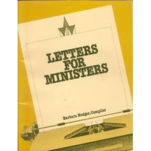  Letters for Ministries Barbara Hedges Books