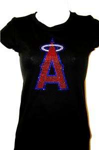 Womens Anaheim Angels Albert Pujols #5 Bling Jersey Tank Top T Shirt 