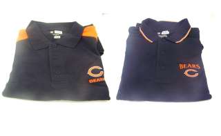 Official NFL Bears 3 Button Polo In Two Styles B143 147  