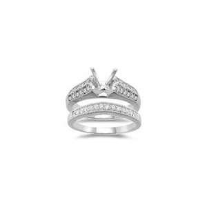 55 Cts Diamond Filigree Engagement Ring & Wedding Band in Platinum 3 