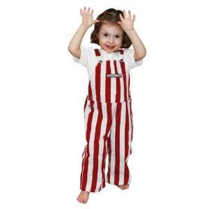  Toddler Game Bibs Striped Overalls 3T