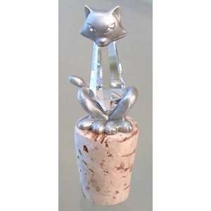  Crystal Cat Wine Topper