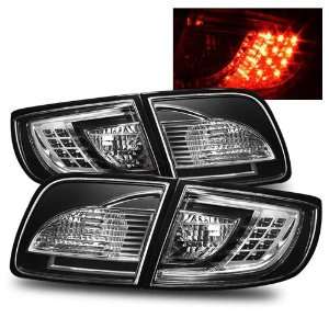    03 08 Mazda 3 4Dr Black LED Tail Lights (Non Hatchback) Automotive