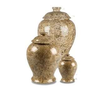  Fossil Marble Cremation Urn   Vase