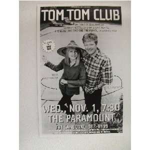    Tom Tom Club Handbill Poster The Talking Heads 