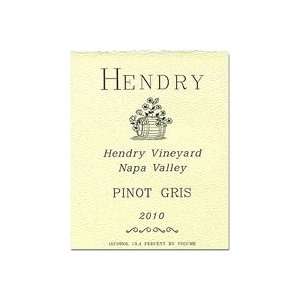  2010 Hendry Pinot Gris 750ml Grocery & Gourmet Food