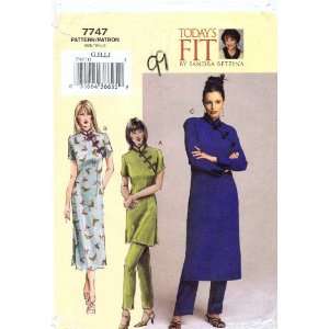   Asian Style Tunic Dress Pants Bust 46   55 Arts, Crafts & Sewing