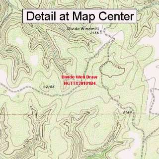   Map   Divide Well Draw, Texas (Folded/Waterproof)