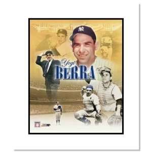  Yogi Berra New York Yankees MLB Double Matted 8x10 