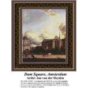  Dam Square, Amsterdam, Cross Stitch Pattern PDF  