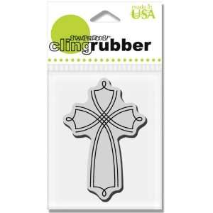  Calligraphy Cross Cling Back Rubber Stamp (CRH247) Arts 
