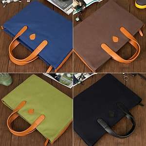 Mens & Womens Genuine Leather Briefcase Tote Bag JL031US Black Brown 