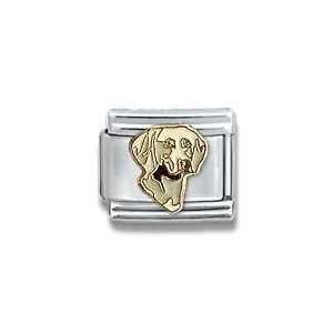 Weimeraner Dog Breed Canine Collection Italian Charm 18k Gold by Casa 