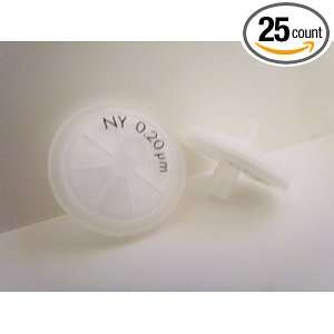 Syringe Filter, Nylon, 25mm, 0.2um, 25/pk  Industrial 