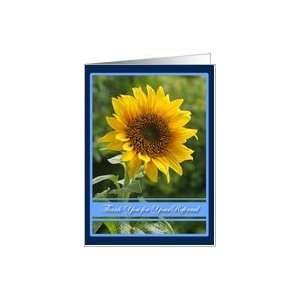  Thank You for Referral Business Sunflower Card Health 